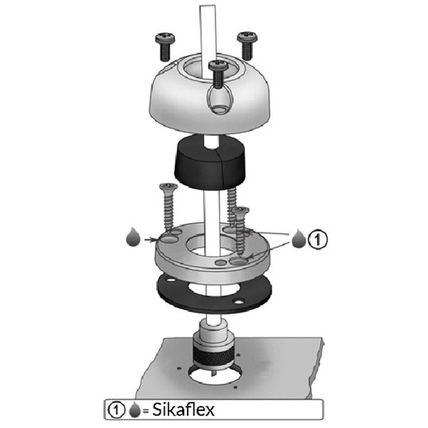 Kabelgenomföring Aluminium