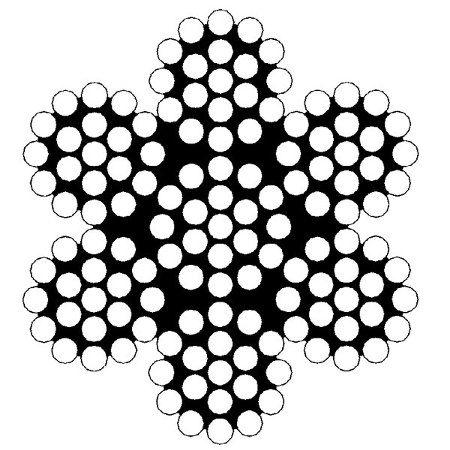 Stålwire AISI 316 7x19 Ø6 mm