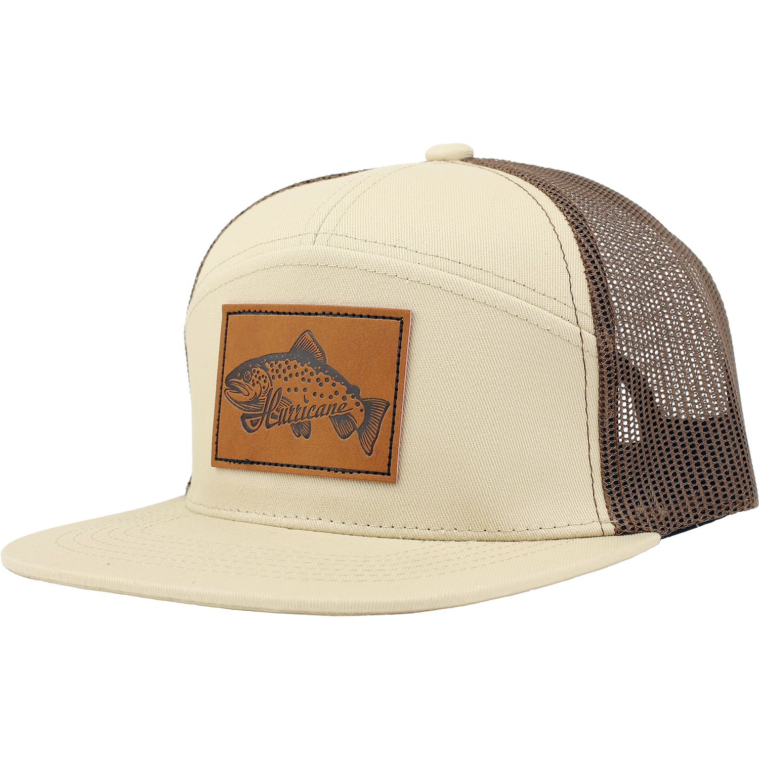 7-panel keps Leather Patch Trout