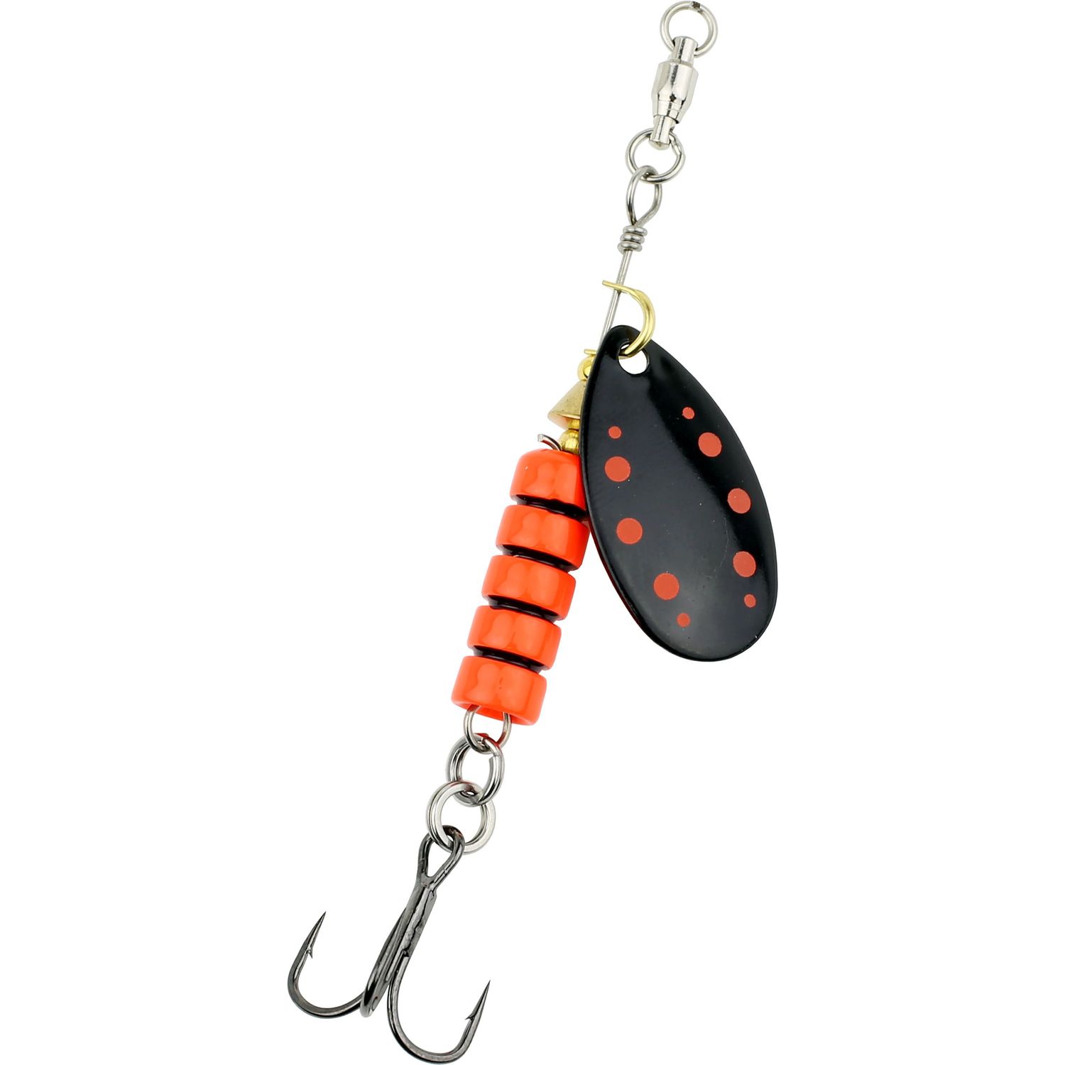 Cirkus Spinner 10 g - Svart Röd