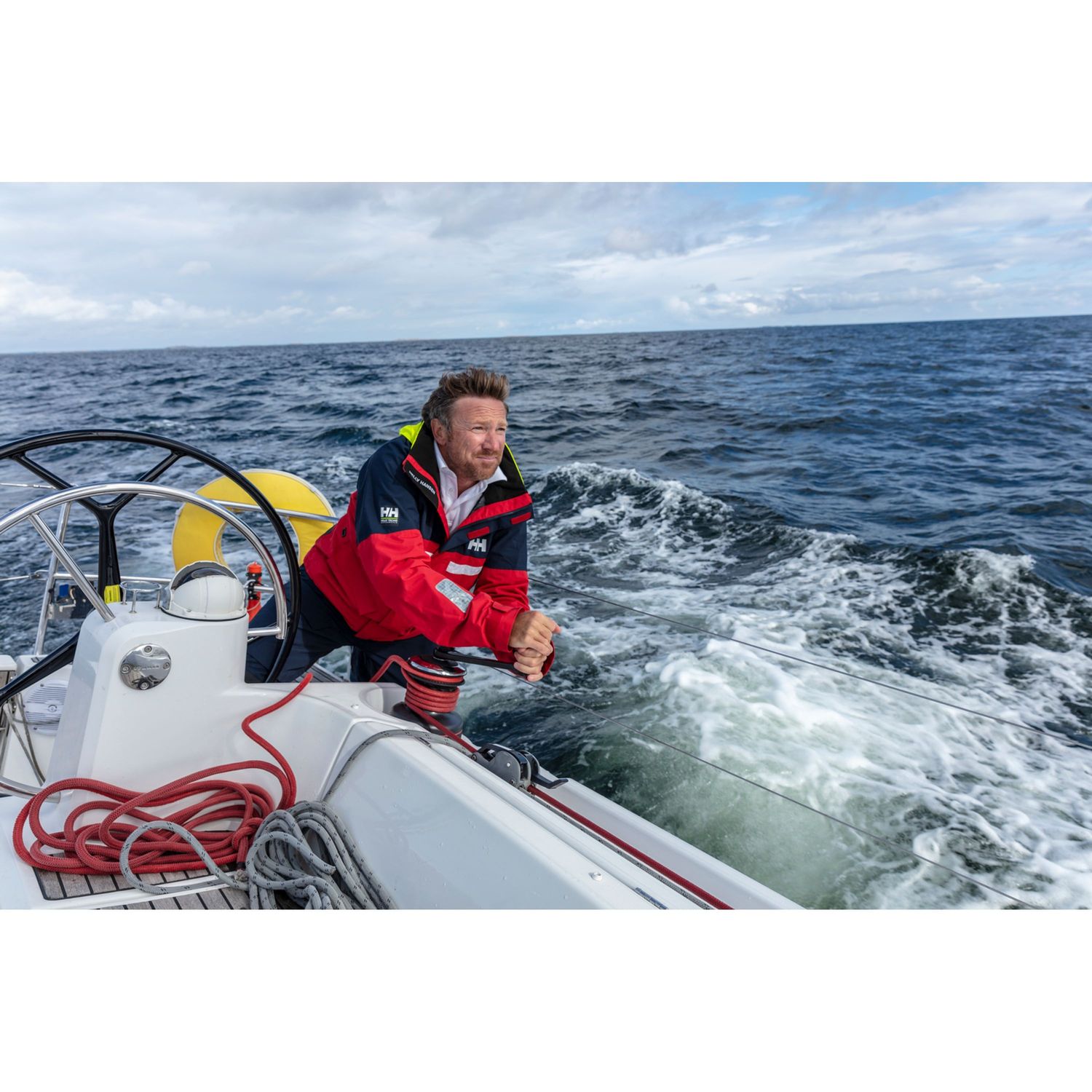 Seiljakke Pier 4.0 Herre rød
