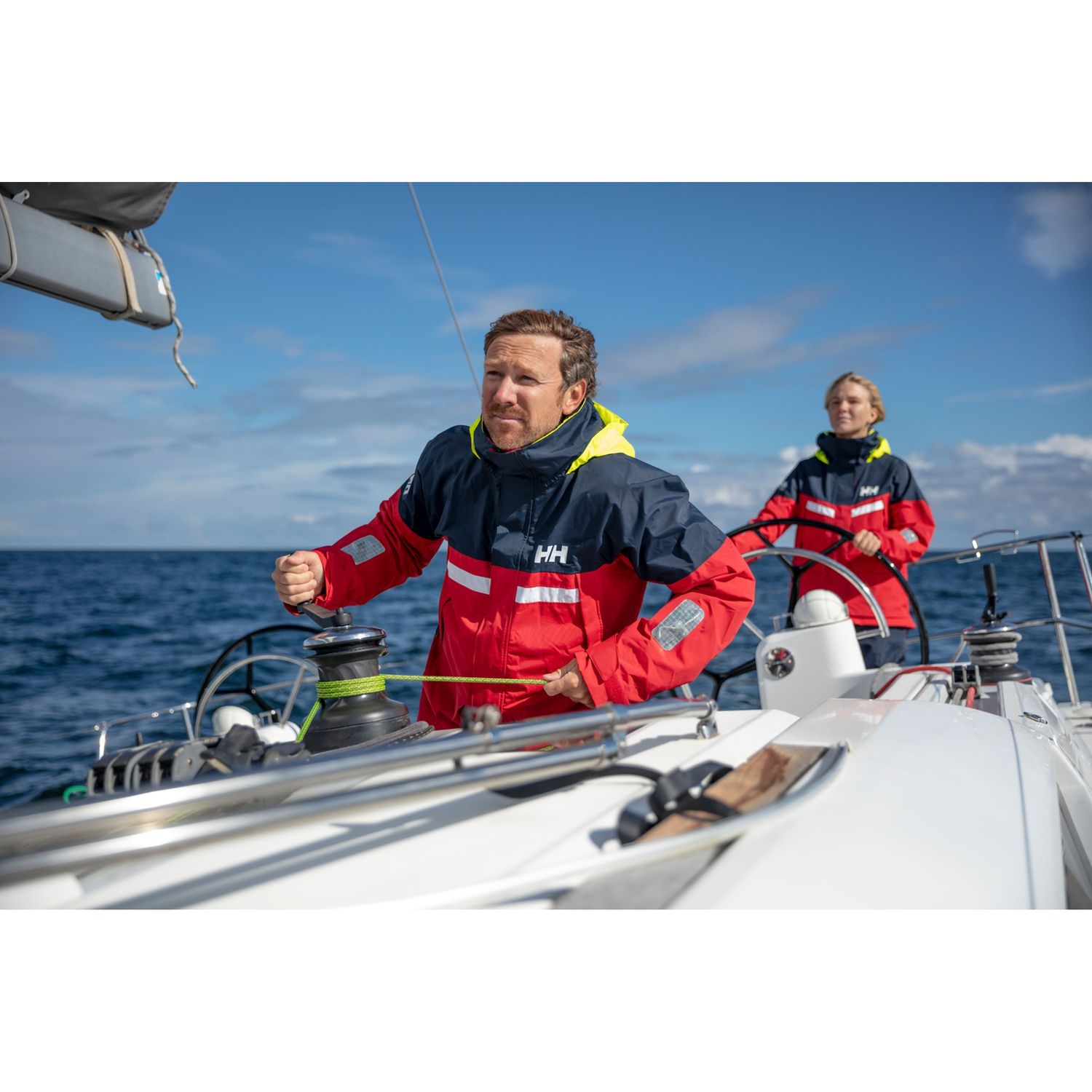 Purjehdustakki Pier 4.0 Miehet punainen