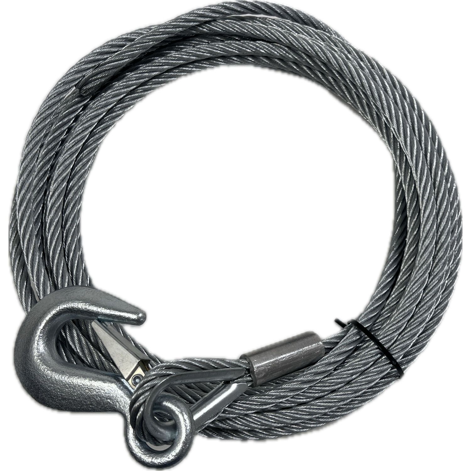 Wire til trailervinsch med krog 8 mm