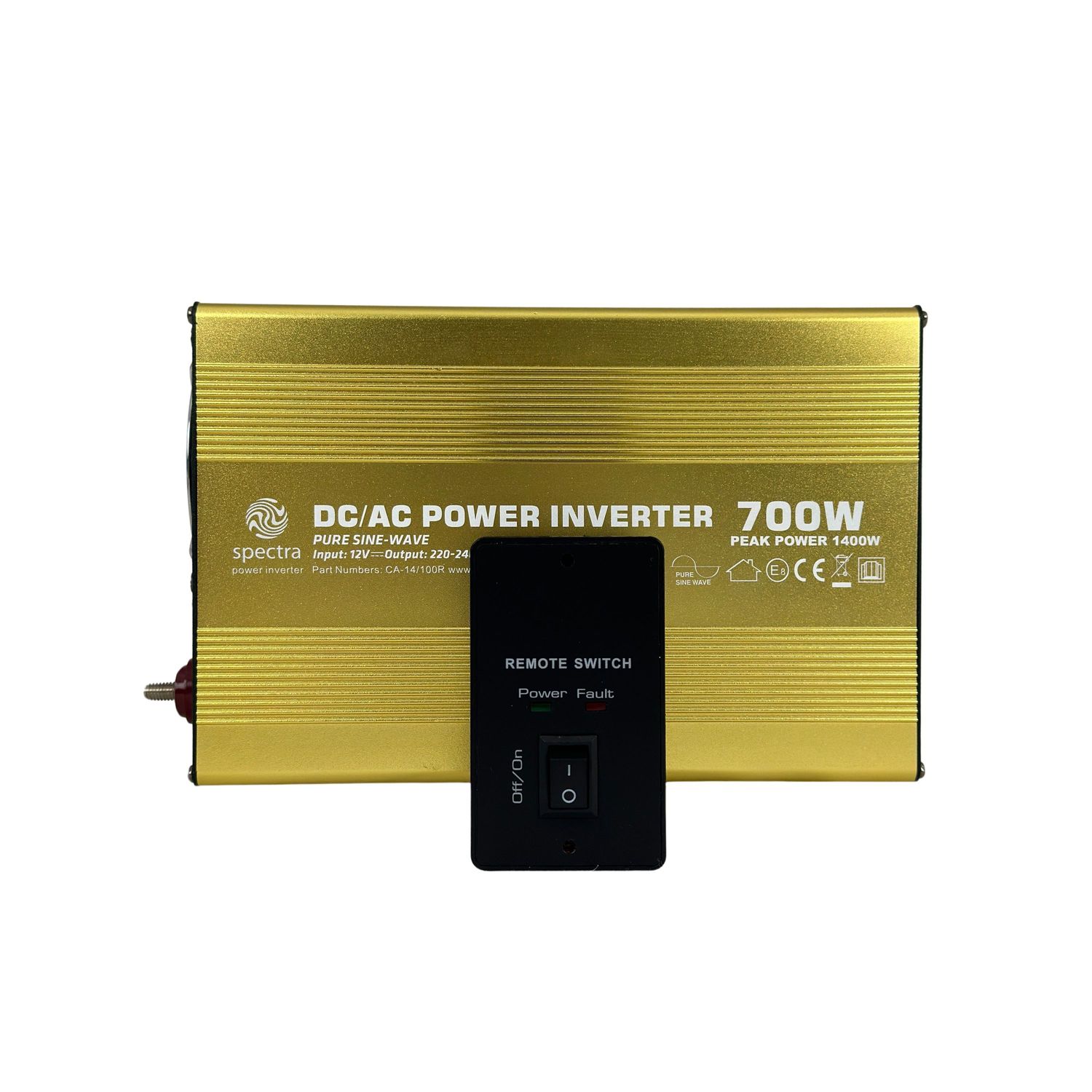 Invertteri Spectra 700W 12V PureSineRC 700W 12V