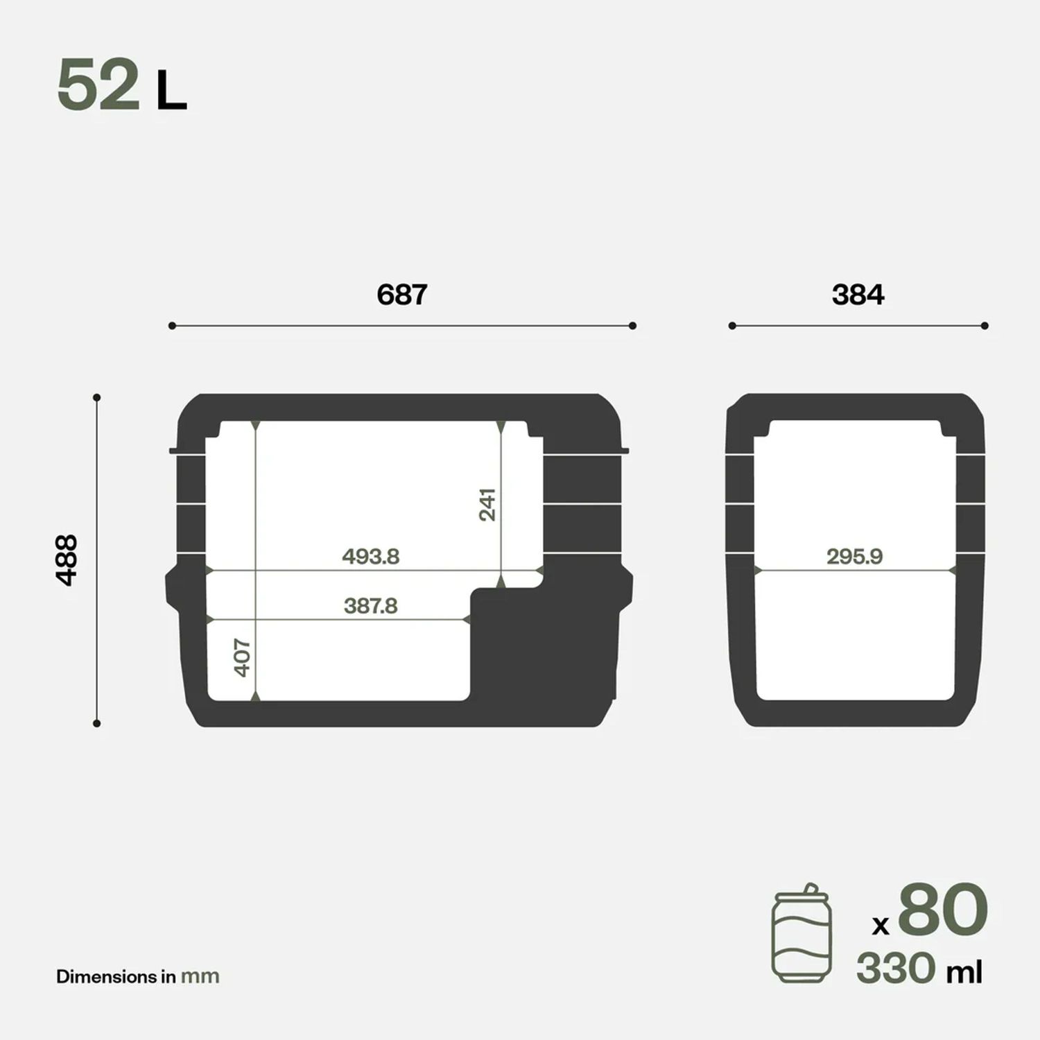 Indel ITB52 Kyl/Frysbox 52 L med Kompressor