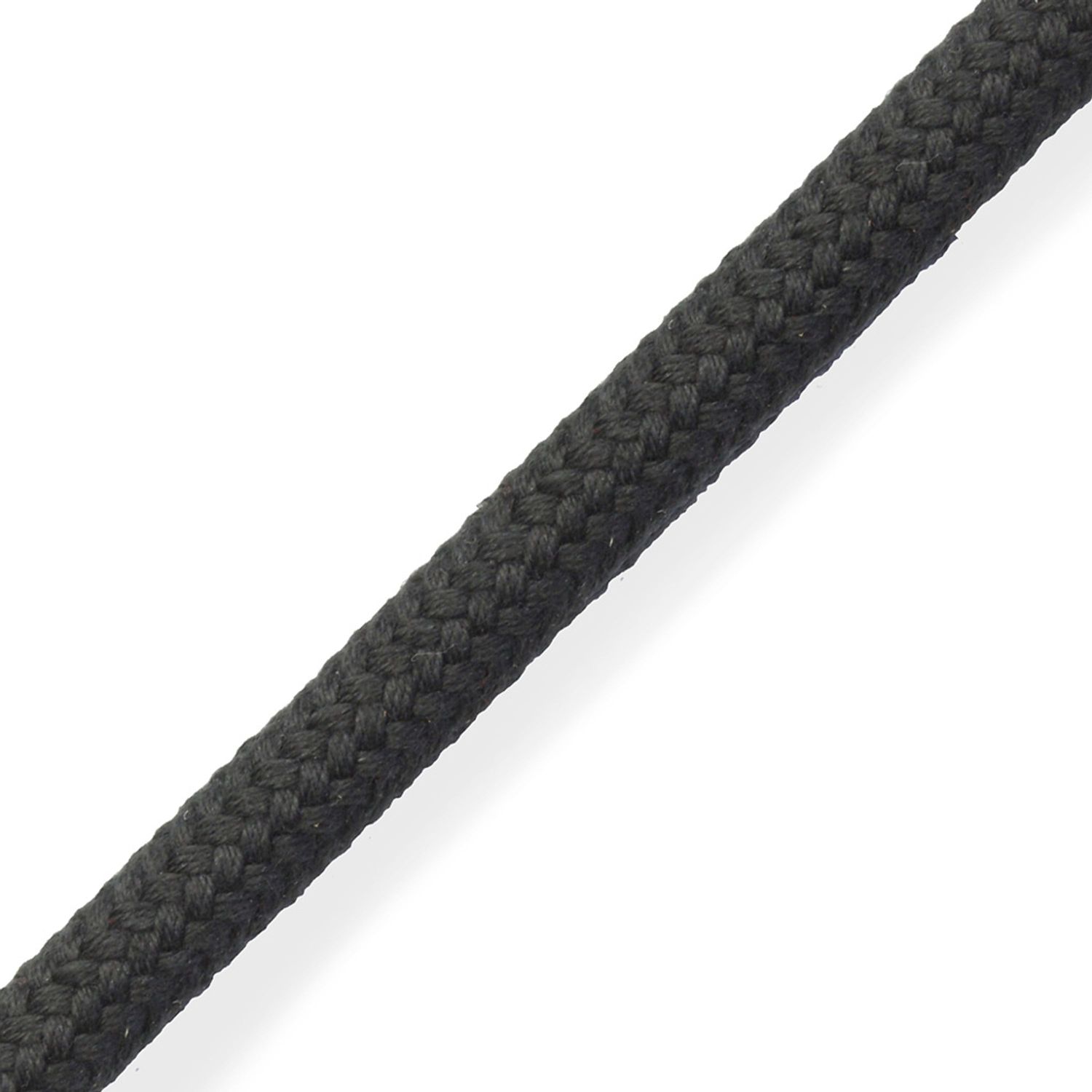 Mattbraid Gripvennlig Tau Metervare 12mm Svart