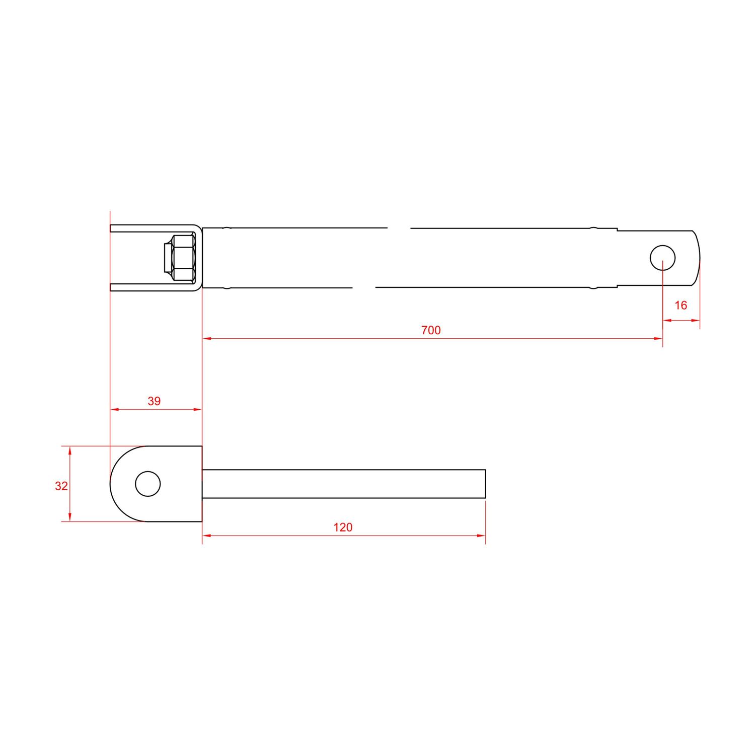 Säädettävä Harus, 800mm Code Zero