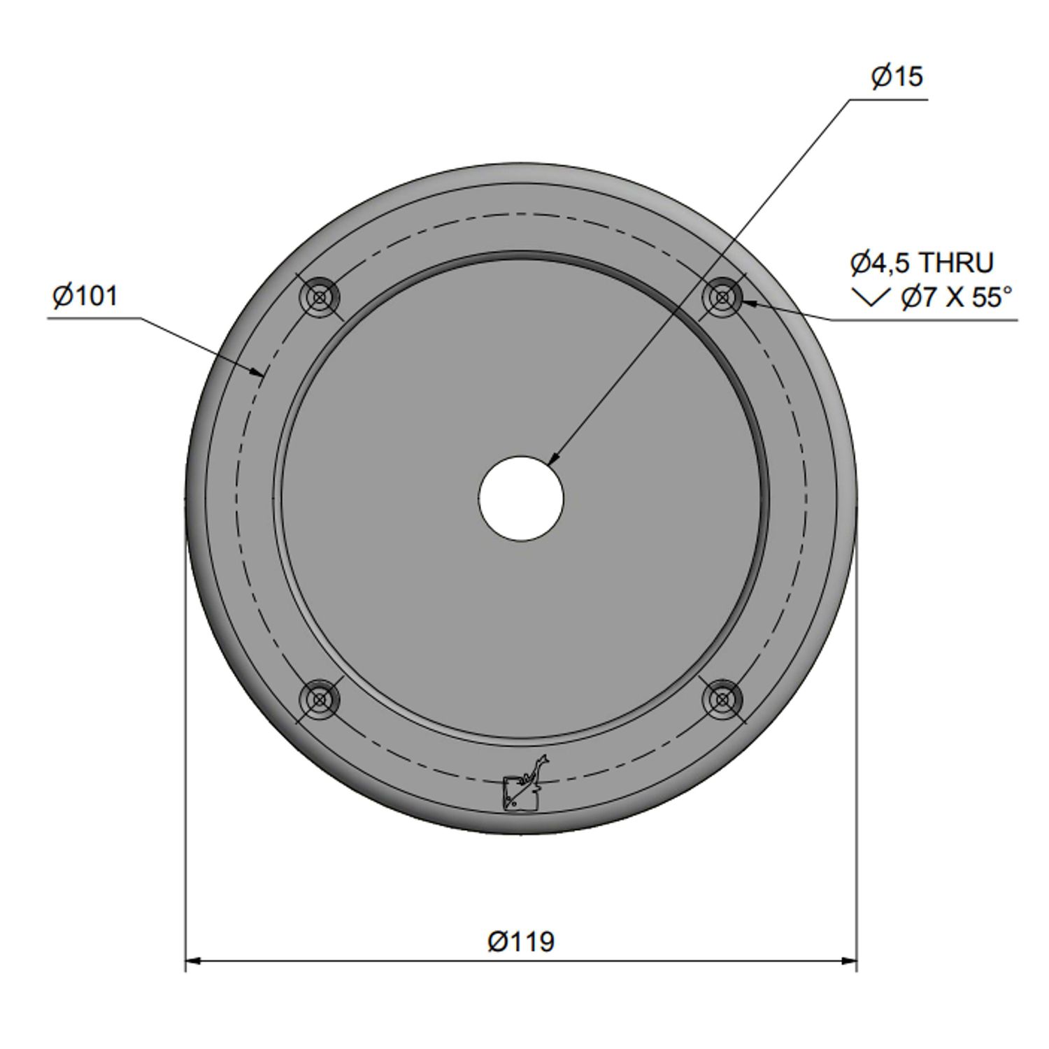 PVC-kaapeliläpivienti