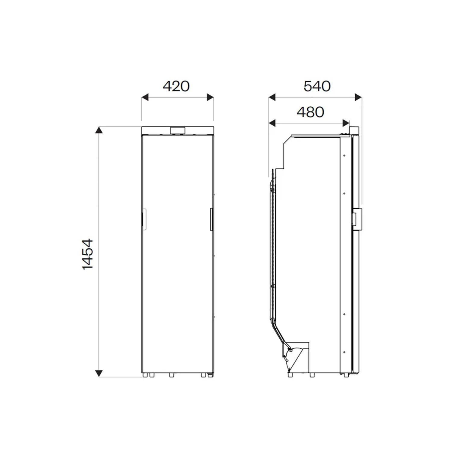 Isotherm CR140 Freeline Slim Kjøleskap 12/24V
