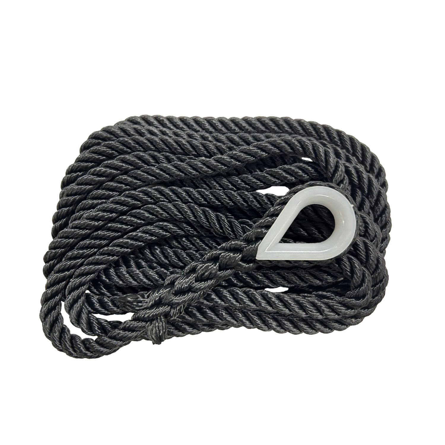 Kiinnitysköysi koussilla 3-sä musta 10mm 4m