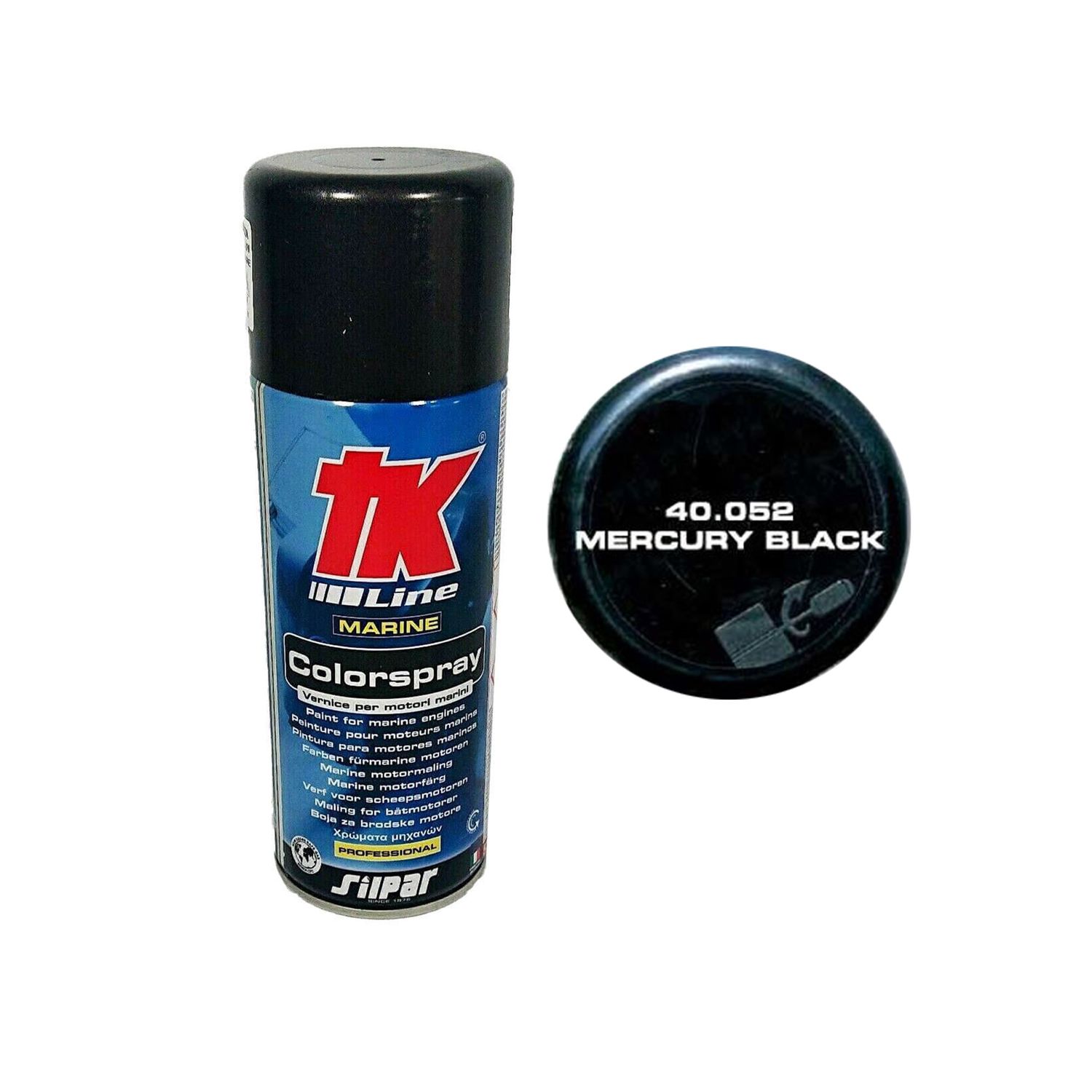 TK Line Spray Motormaling t/ Mercury Motor Marcury Black 400 ml