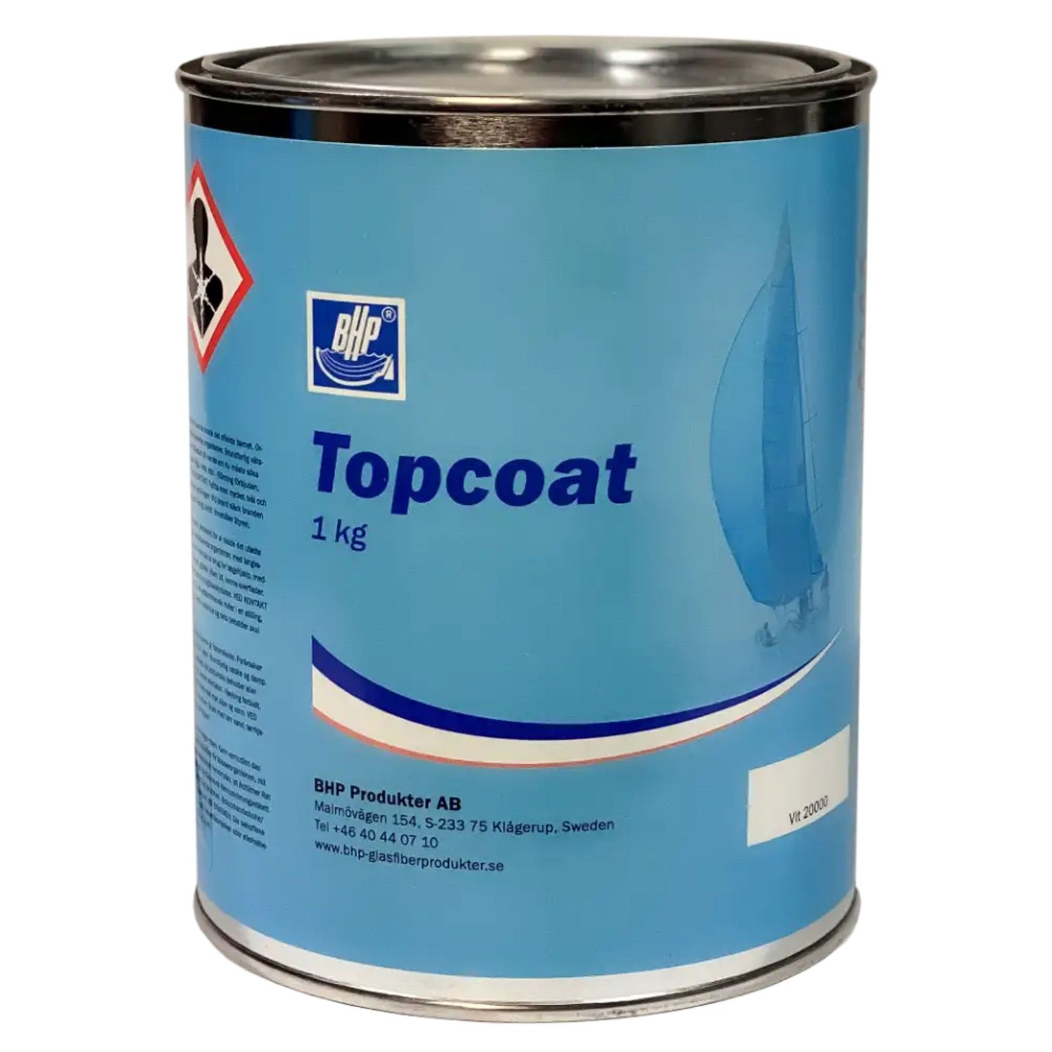 BHP Topcoat Grå Ral 812 100g