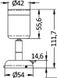 Ledd lyskaster i polert messing 1 x 3 W HD