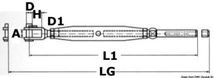 S.S strekkfisk med fast gaffel 6 mm