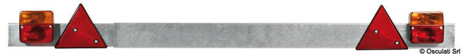 Justerbar bakre ljusramp med lampor 110/190 cm
