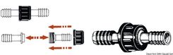 Nylon cylindrisk slangkoppling 12 mm