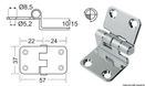 Overhengshengsel 57x37x15 mm