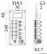 PCAL elektrisk panel med digitalt voltmeter 9/32 V