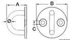 Plate med U-bolt 5 mm
