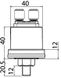 VDO oljetrycksgivare 5 bar 1/8"-27 NPT isolerade poler
