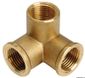 3-vejs kobling i messing 3/4"