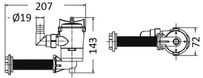 Europump 90° skotmonteret pumpe til luftning af fiskekar