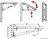 Arm for Rakego foldbar arm 60 kg 23/35 mm