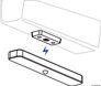 LED-lampe med magnetfot for montering under bommen