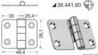 Sarana standarditapilla 60.4x38.1 mm