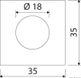 Upotettava LED-askelvalo 12/24W 3W valkoinen