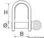 SS kort stripschackel 5 mm