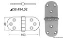 Sarana vakiotapilla 103x38 mm