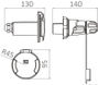 Cruiser svart stikkontakt 16 A + SS lokk