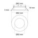 Casolux Maria LED indbygningsspot, mellem