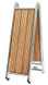Fällbar landgång AISI316/iroko 220 cm
