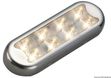 Bimini compact taklampa 8 HD LEDs, platt undersida med strömbrytare