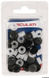 Bricka med snäpplock svart 3.5/4.2 mm