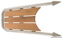Dolphin striker AISI 316/teak med 3-trinns stige