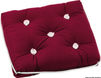 Enkel bomullsdyna bordeaux 430 x 350 mm