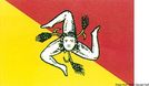 Sicilia-flagg 20 x 30 cm