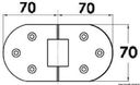 Hengsel 180° rotasjon med hull 140x70 mm