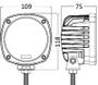 Ställbar HD LED-strålkastare för A-båge 50 W 10/30 V