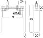 Nauta S håndtag poleret AISI316 8 mm