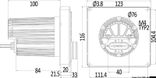 M5B-TFT-radio til instrumentpanel
