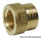 Messingkoblingsmuffe han/hun 1/2" x 3/8"