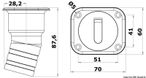 SQUARE polttoaineen kansitäyttö, lyhyt versio 38 mm