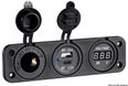 Digitalt voltmeter + strømuttak