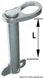 Låsepin AISI 316 40 mm Ø 6 mm B