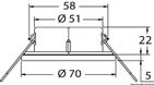 Atria halogenlyskaster polert SS