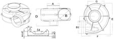 Centrifugalblæser med beslag 24 V 16 A